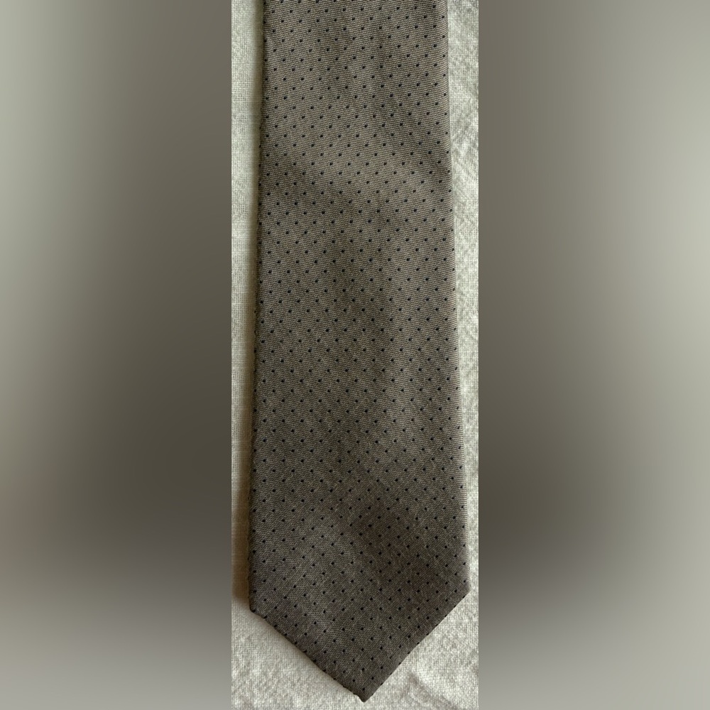 Twillory Elegant Brown Polka Dot Tie